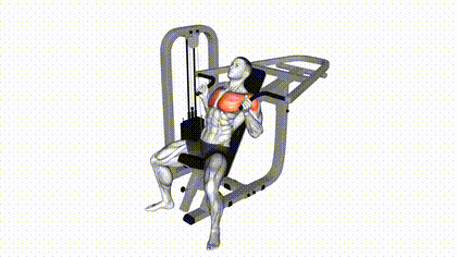Chest press inclinée à la machine