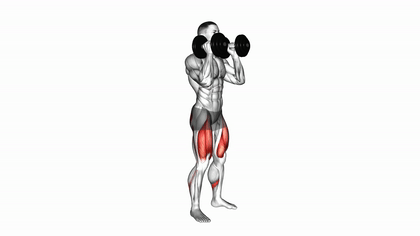 Front squat aux haltères