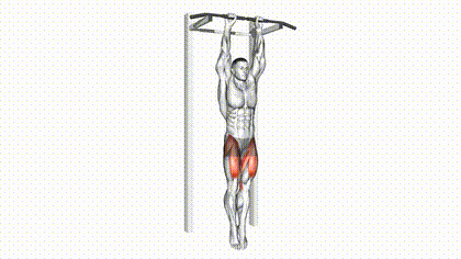 Relevé de jambes suspendu